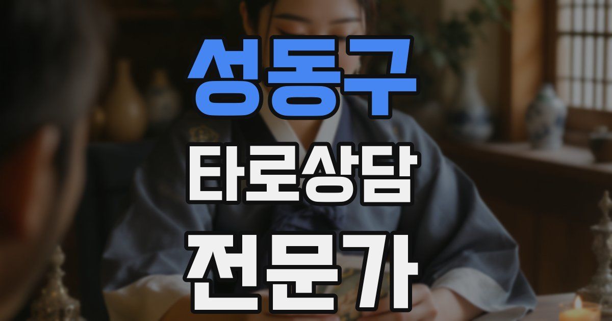 성동구 타로상담전문가 자격증