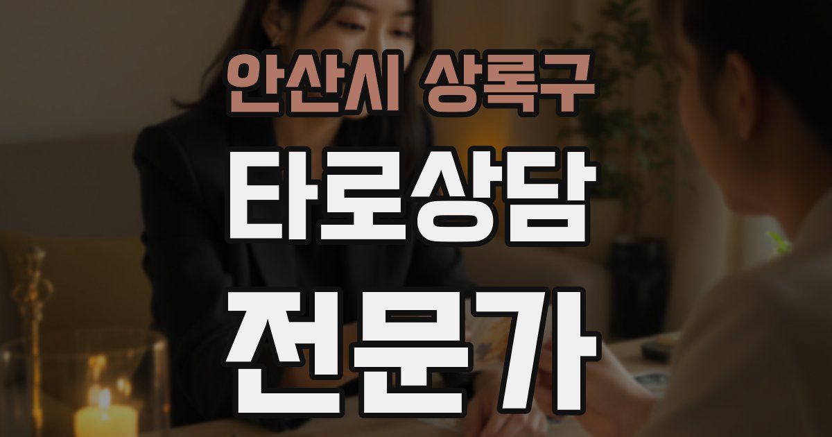 안산시 상록구 타로상담전문가 자격증