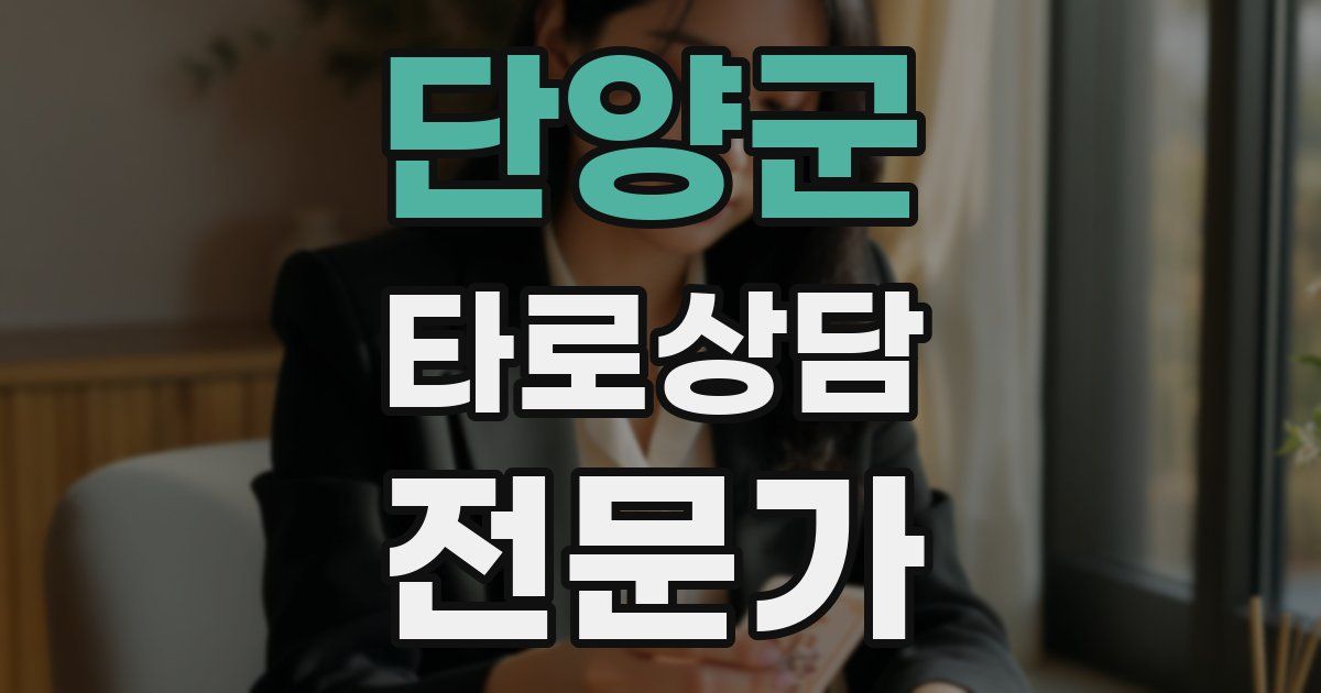 단양군 타로상담전문가 자격증