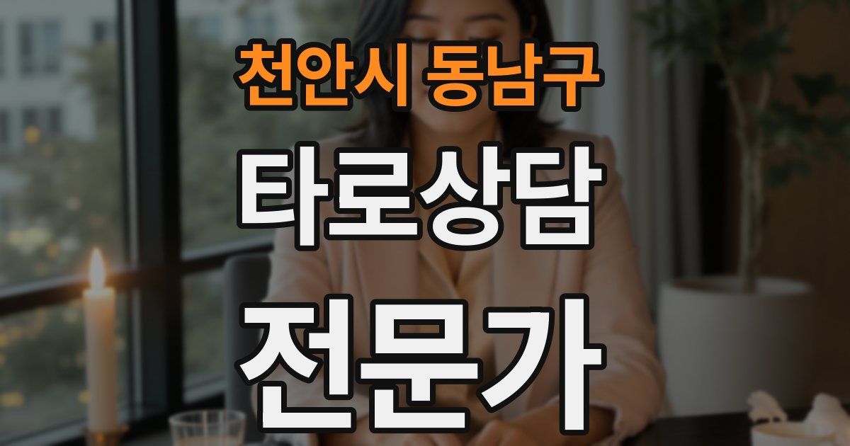 천안시 동남구 타로상담전문가 자격증