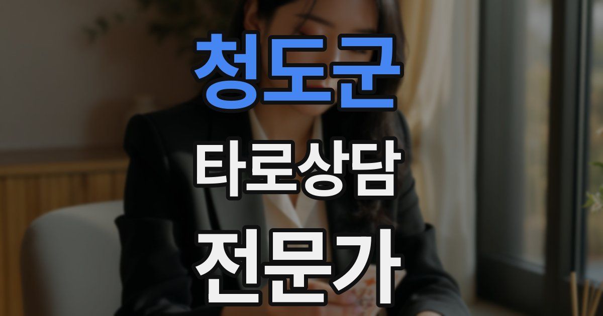 청도군 타로상담전문가 자격증