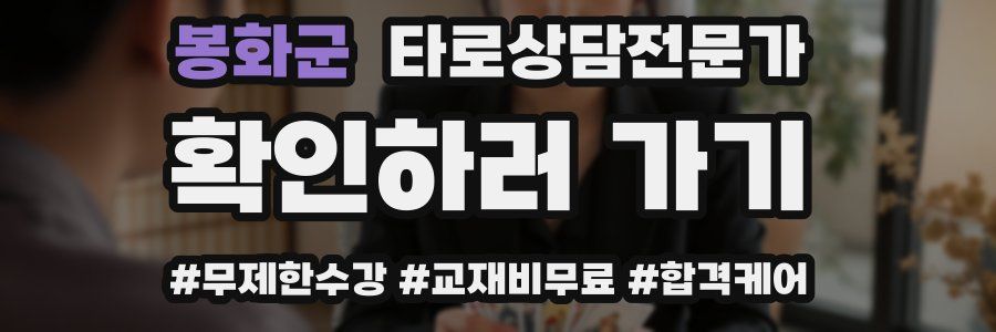 봉화군 타로상담전문가 자격증