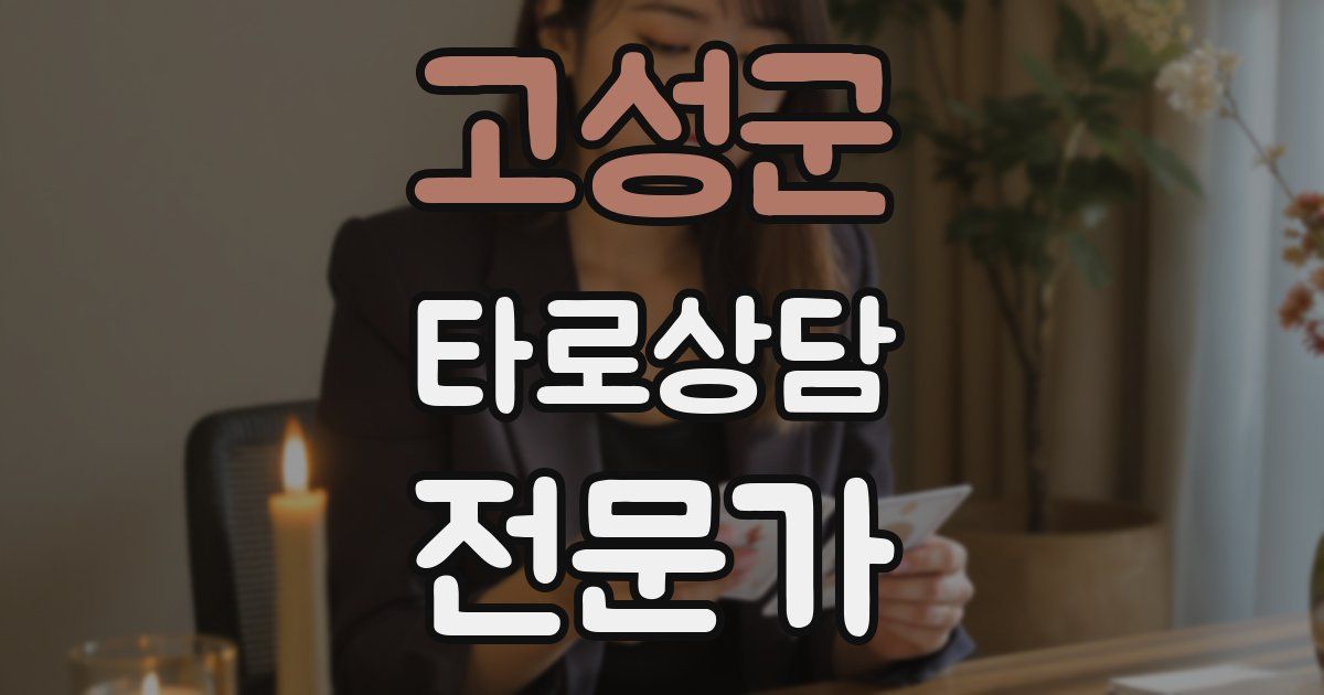 고성군 타로상담전문가 자격증