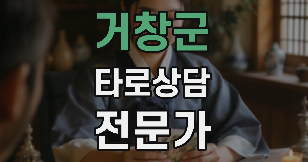 거창군 타로상담전문가 자격증