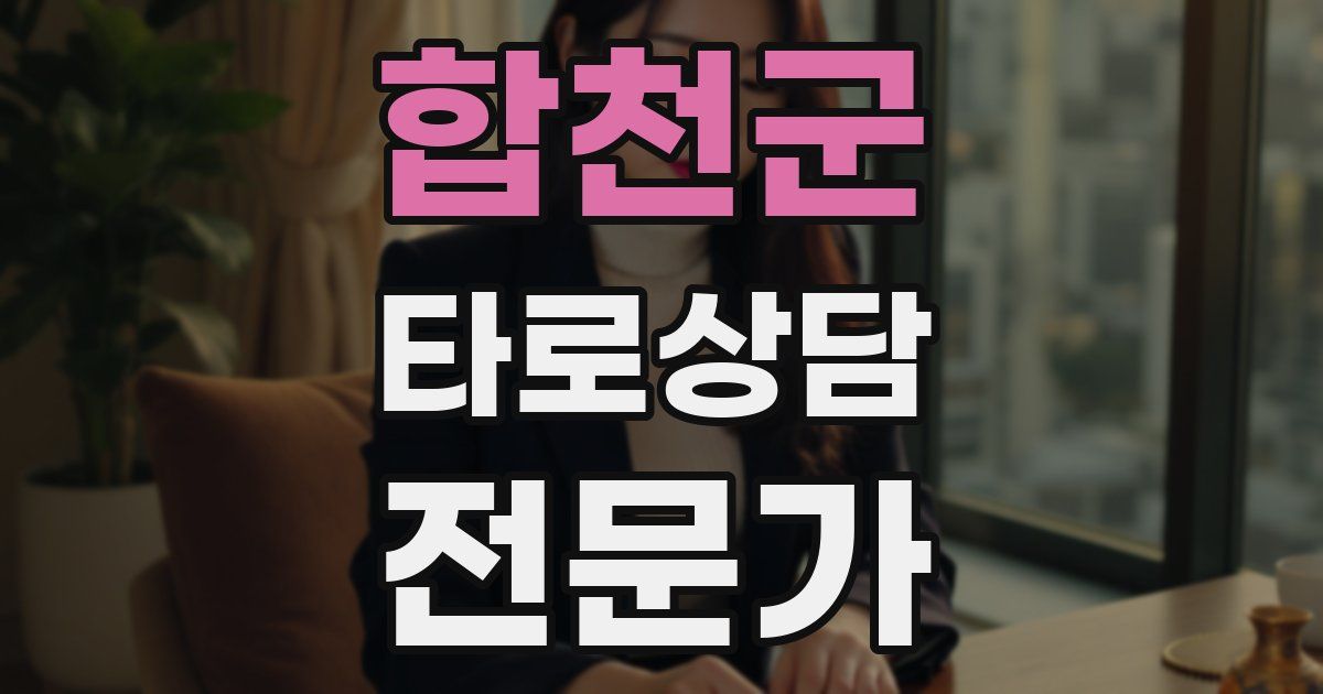 합천군 타로상담전문가 자격증