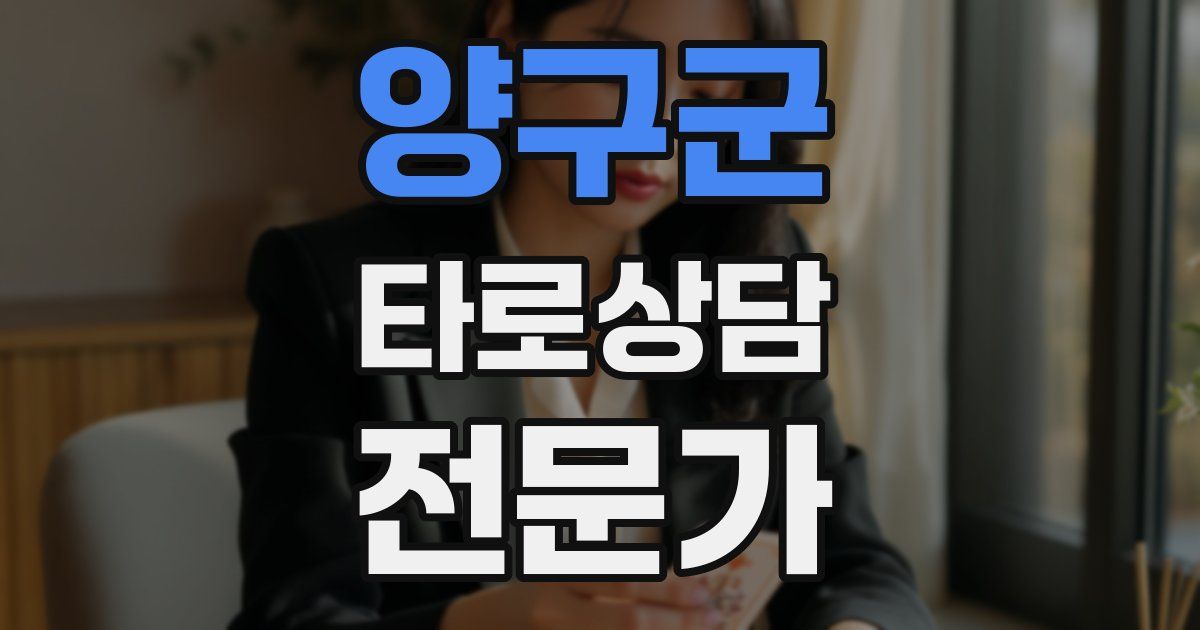 양구군 타로상담전문가 자격증