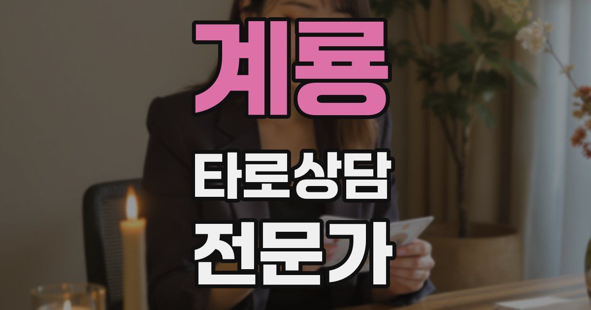계룡 타로상담전문가 자격증