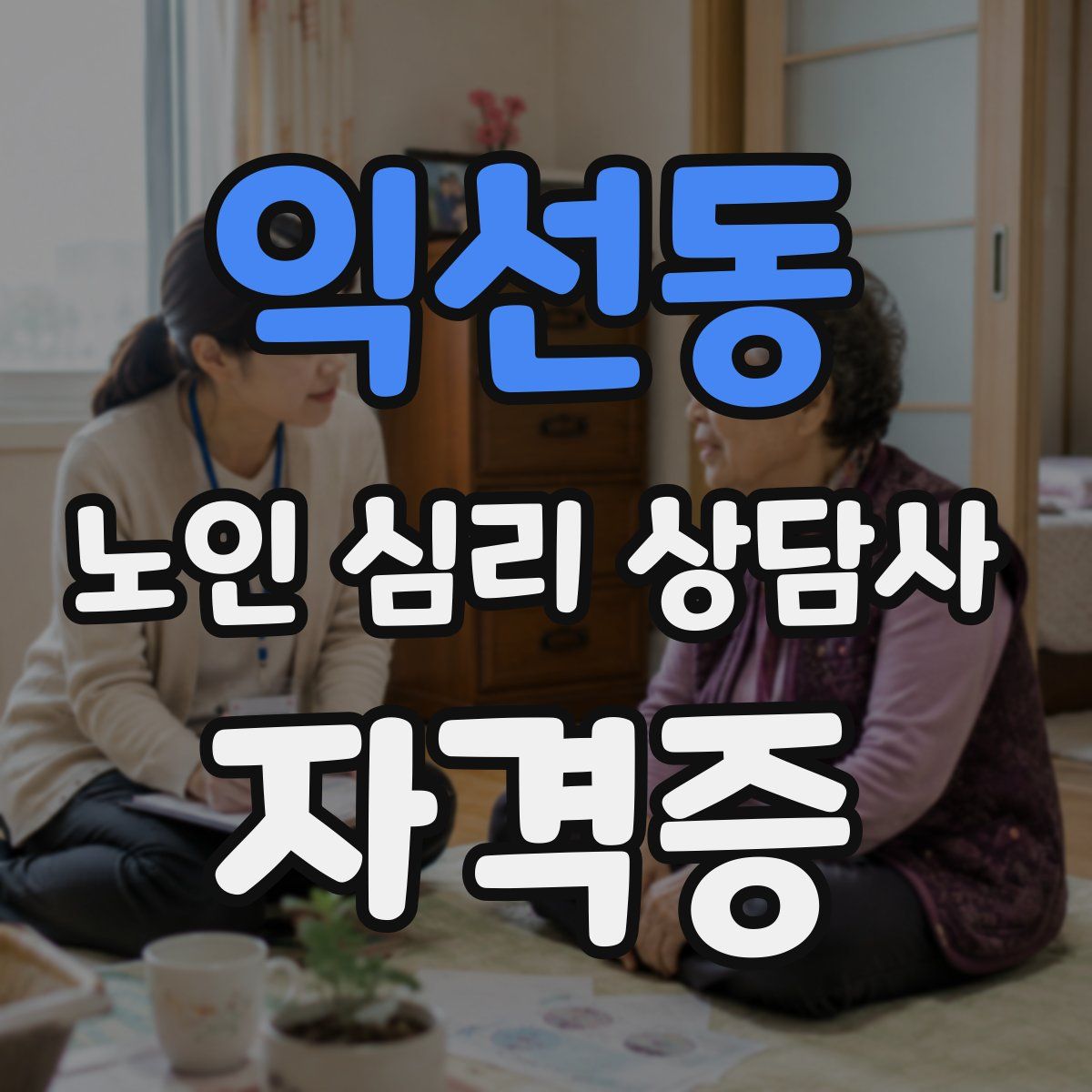 익선동 노인 심리 상담사 자격증
