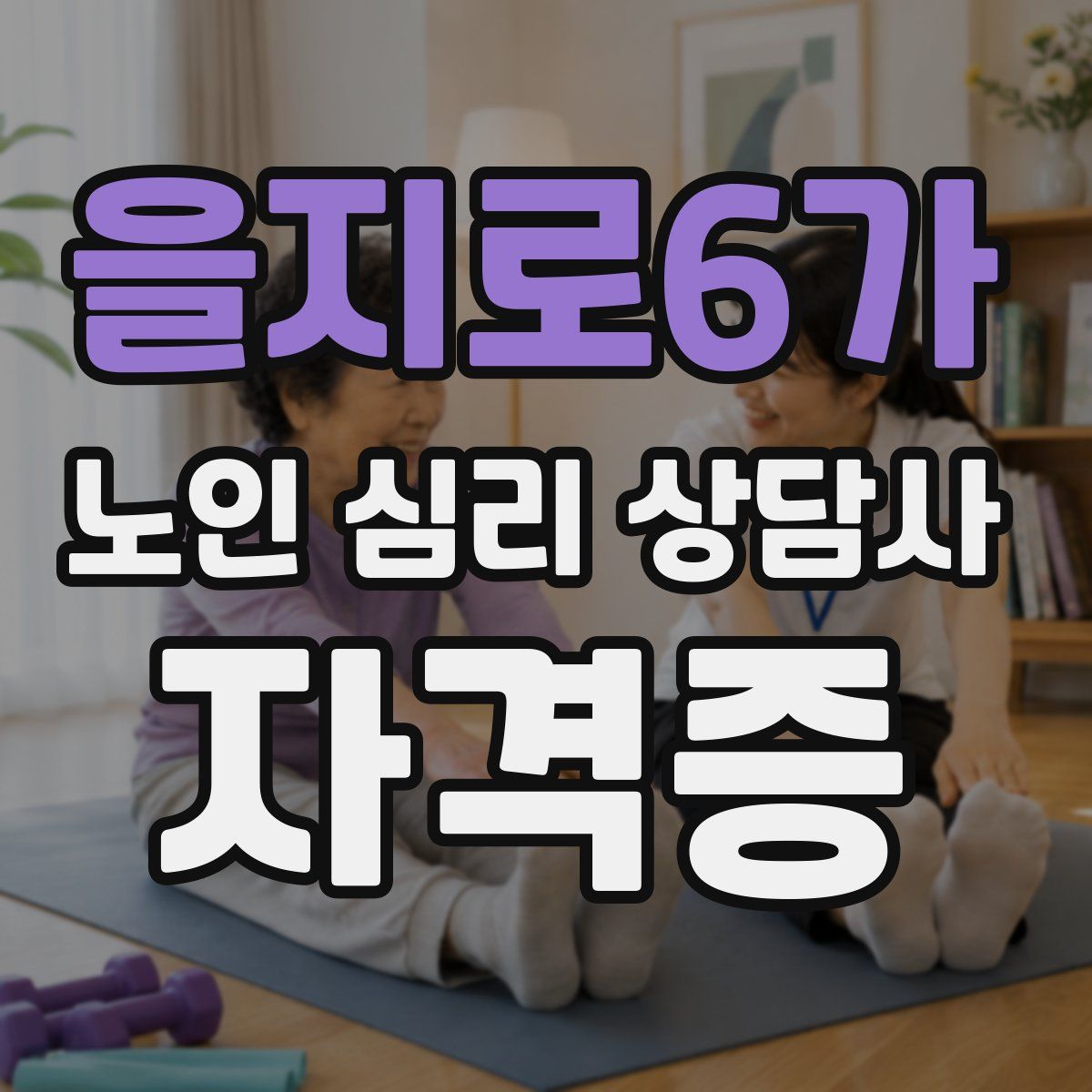 을지로6가 노인 심리 상담사 자격증