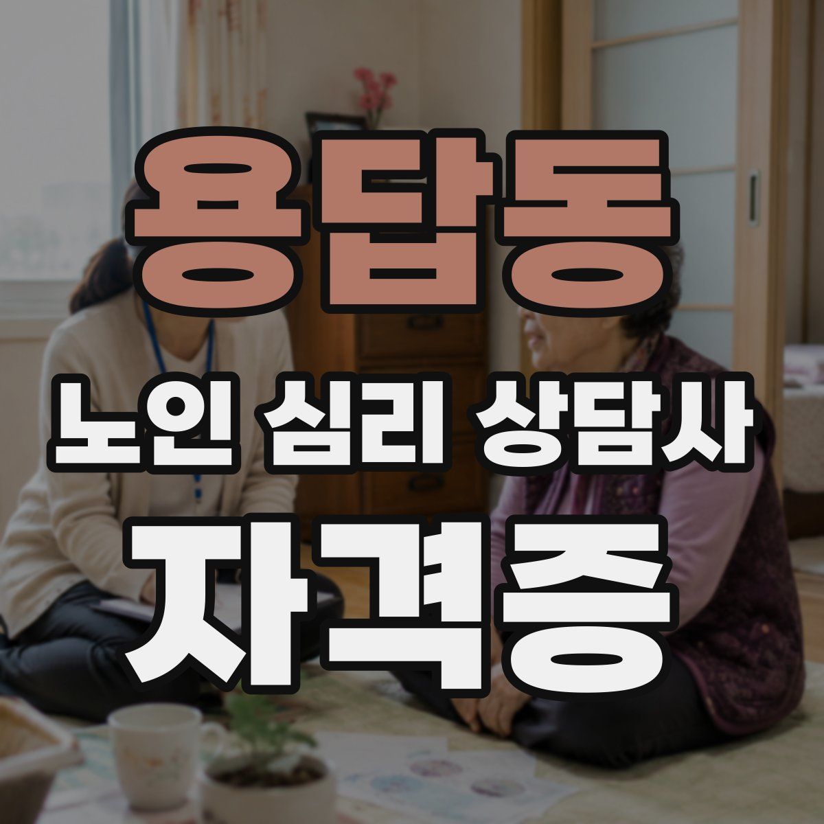 용답동 노인 심리 상담사 자격증