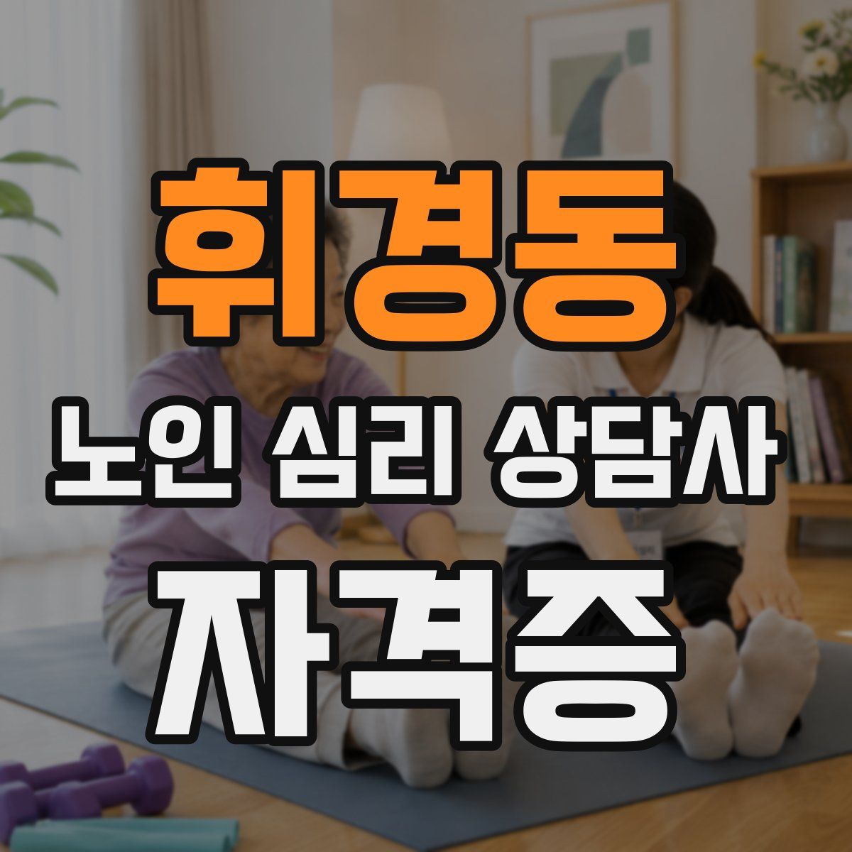 휘경동 노인 심리 상담사 자격증