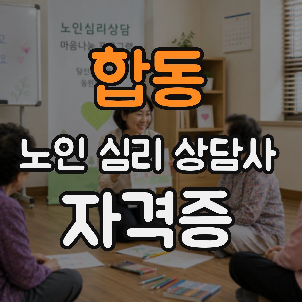 합동 노인 심리 상담사 자격증