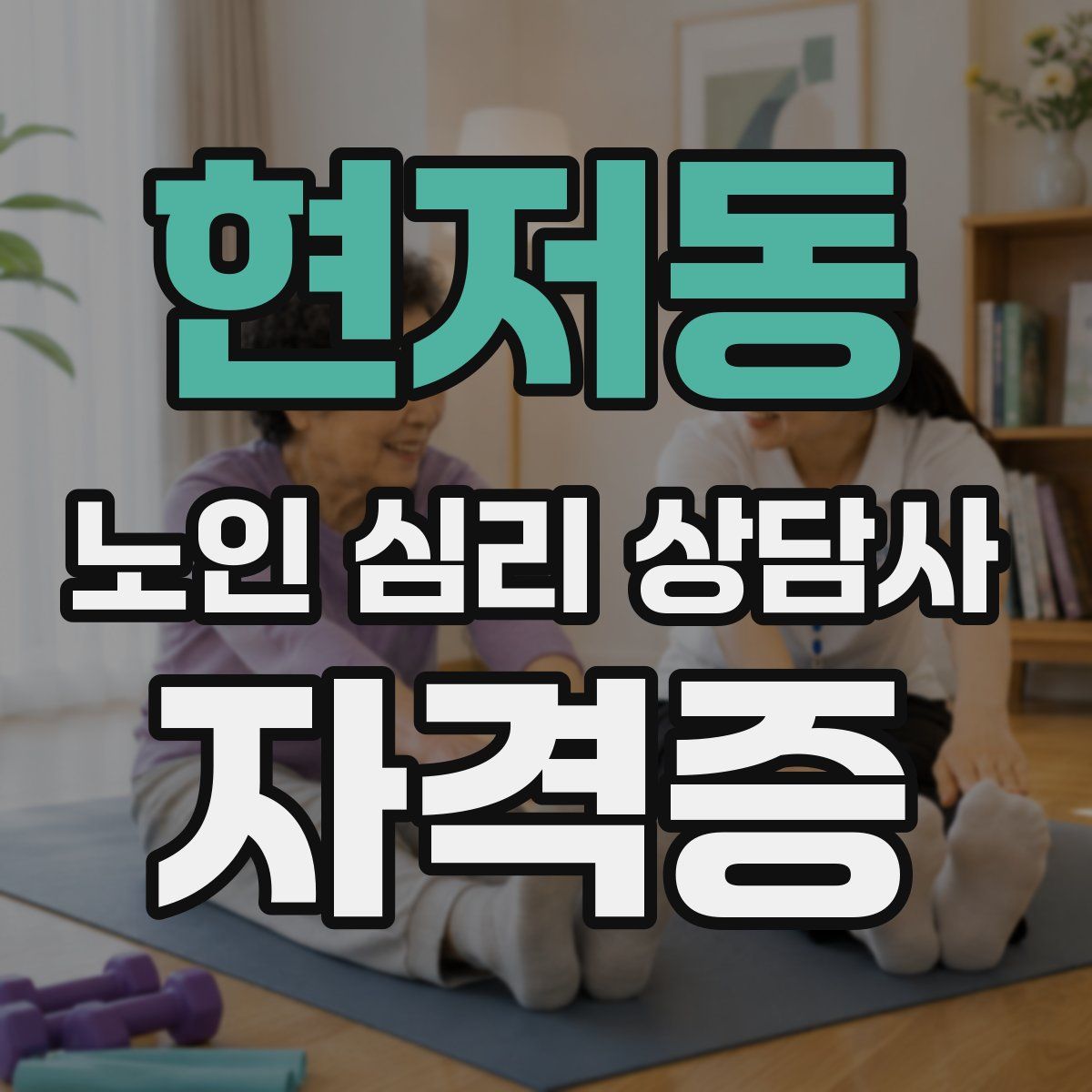 현저동 노인 심리 상담사 자격증