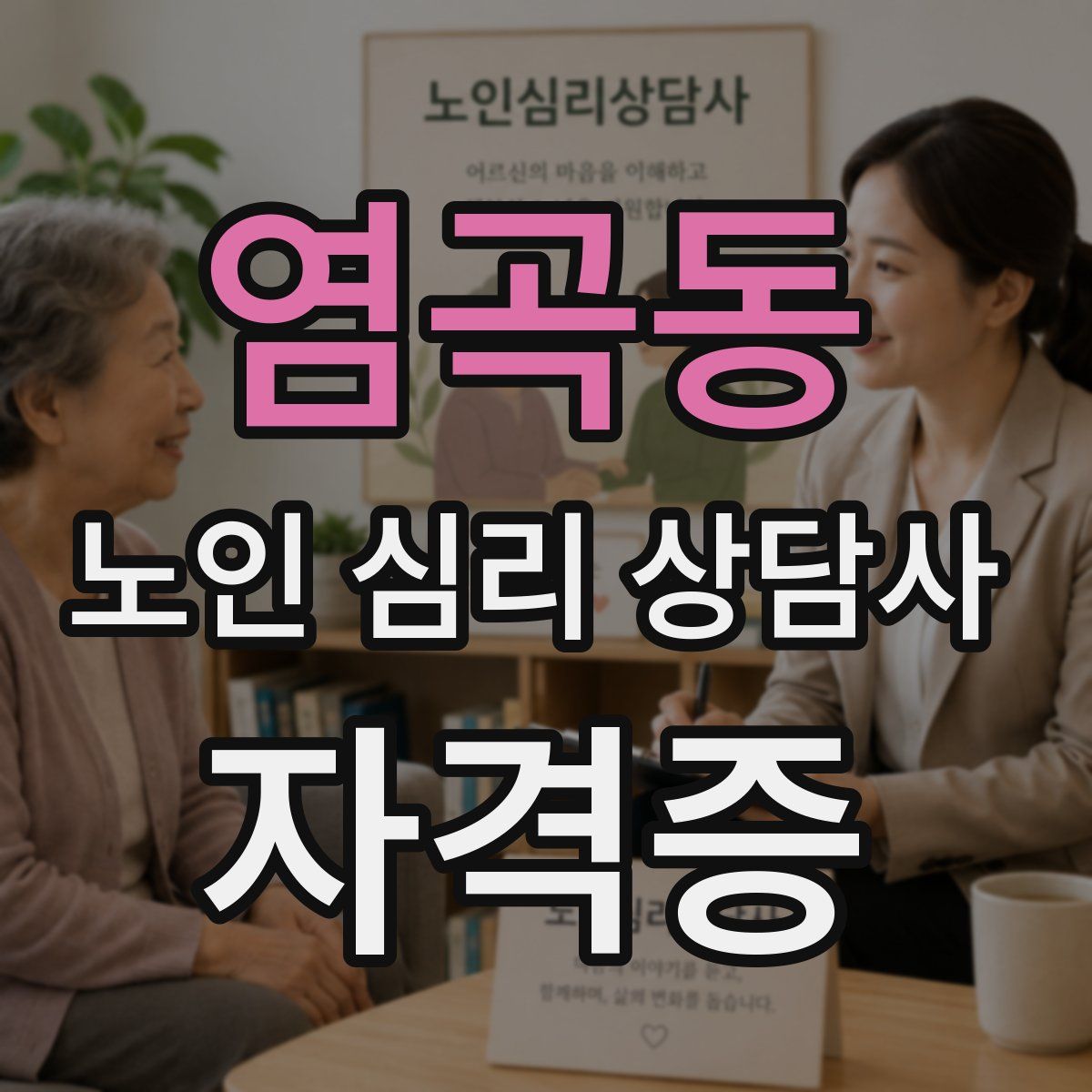염곡동 노인 심리 상담사 자격증