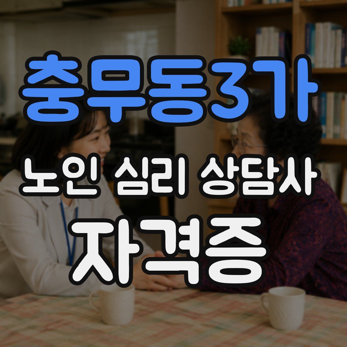 충무동3가 노인 심리 상담사 자격증