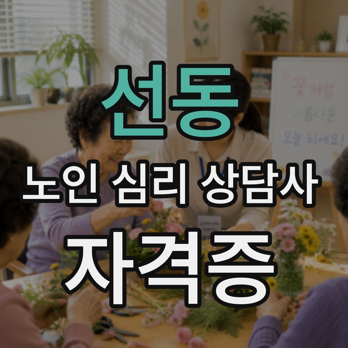 선동 노인 심리 상담사 자격증