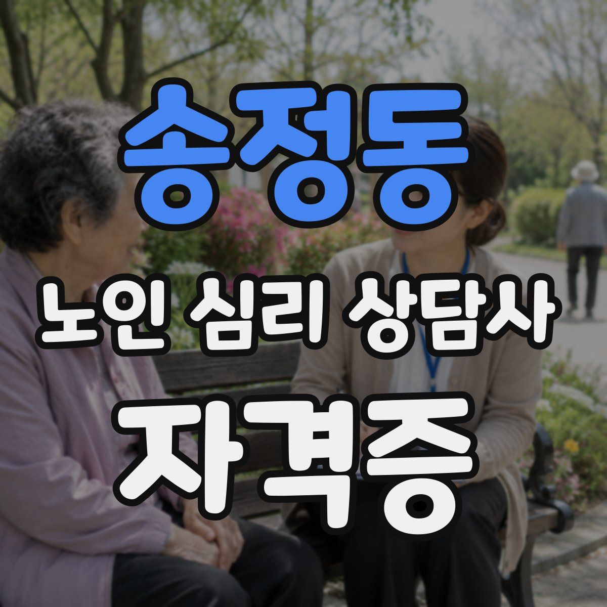 송정동 노인 심리 상담사 자격증