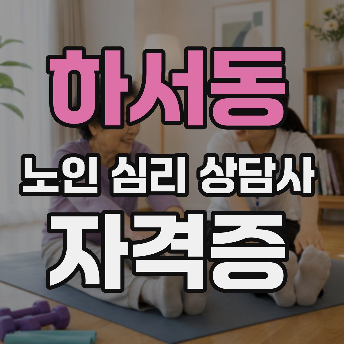 하서동 노인 심리 상담사 자격증