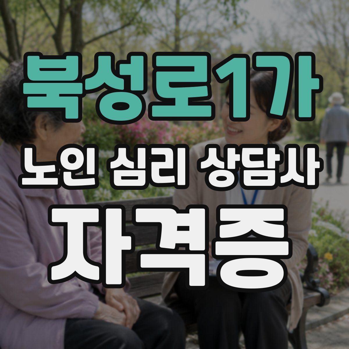 북성로1가 노인 심리 상담사 자격증