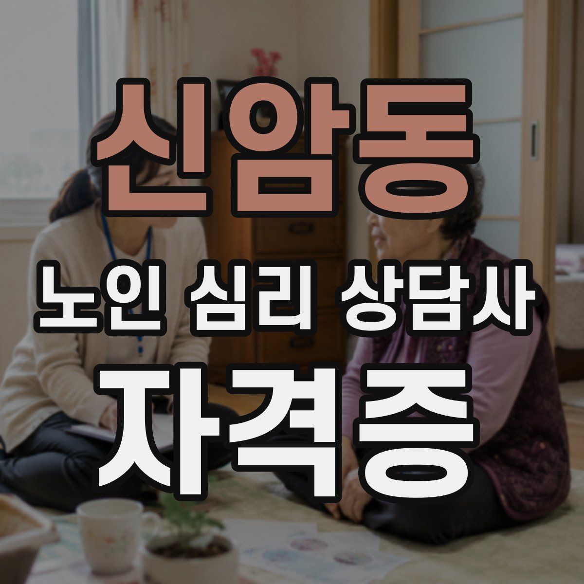 신암동 노인 심리 상담사 자격증