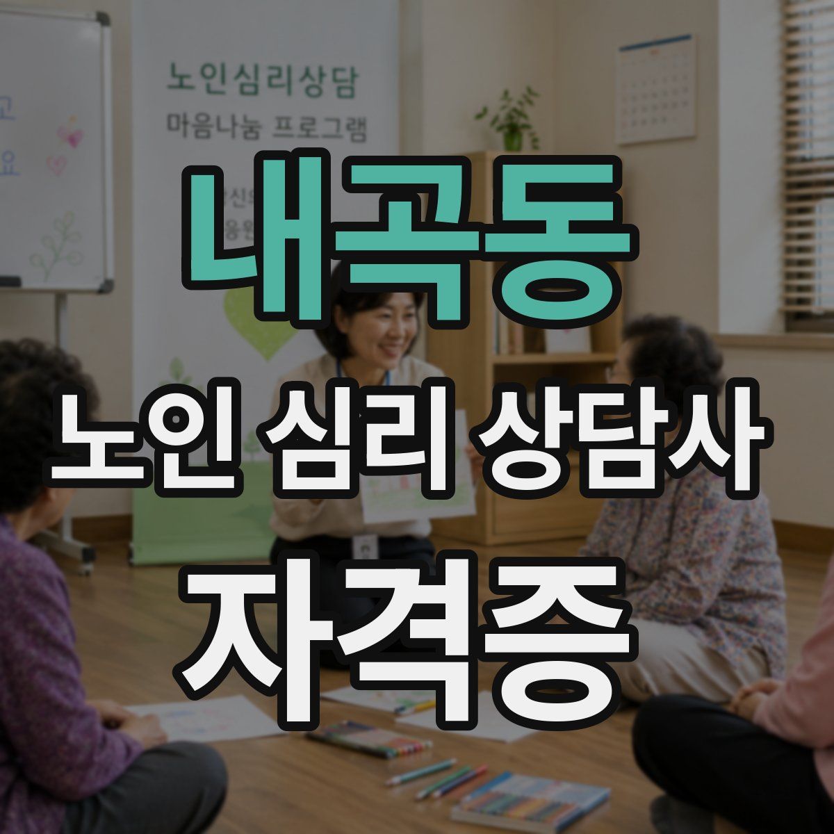 내곡동 노인 심리 상담사 자격증