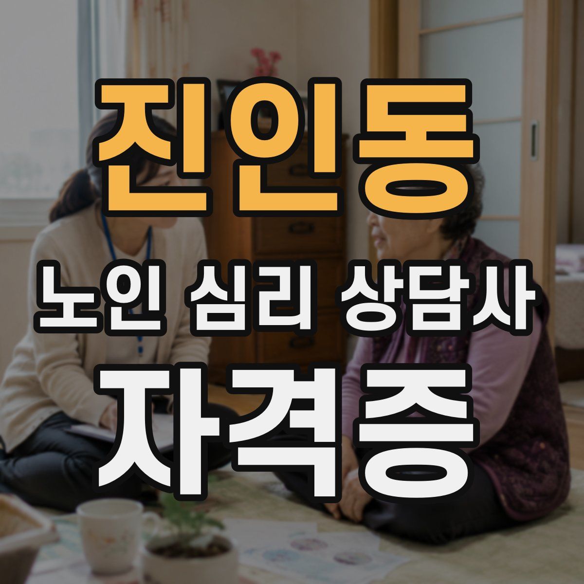 진인동 노인 심리 상담사 자격증