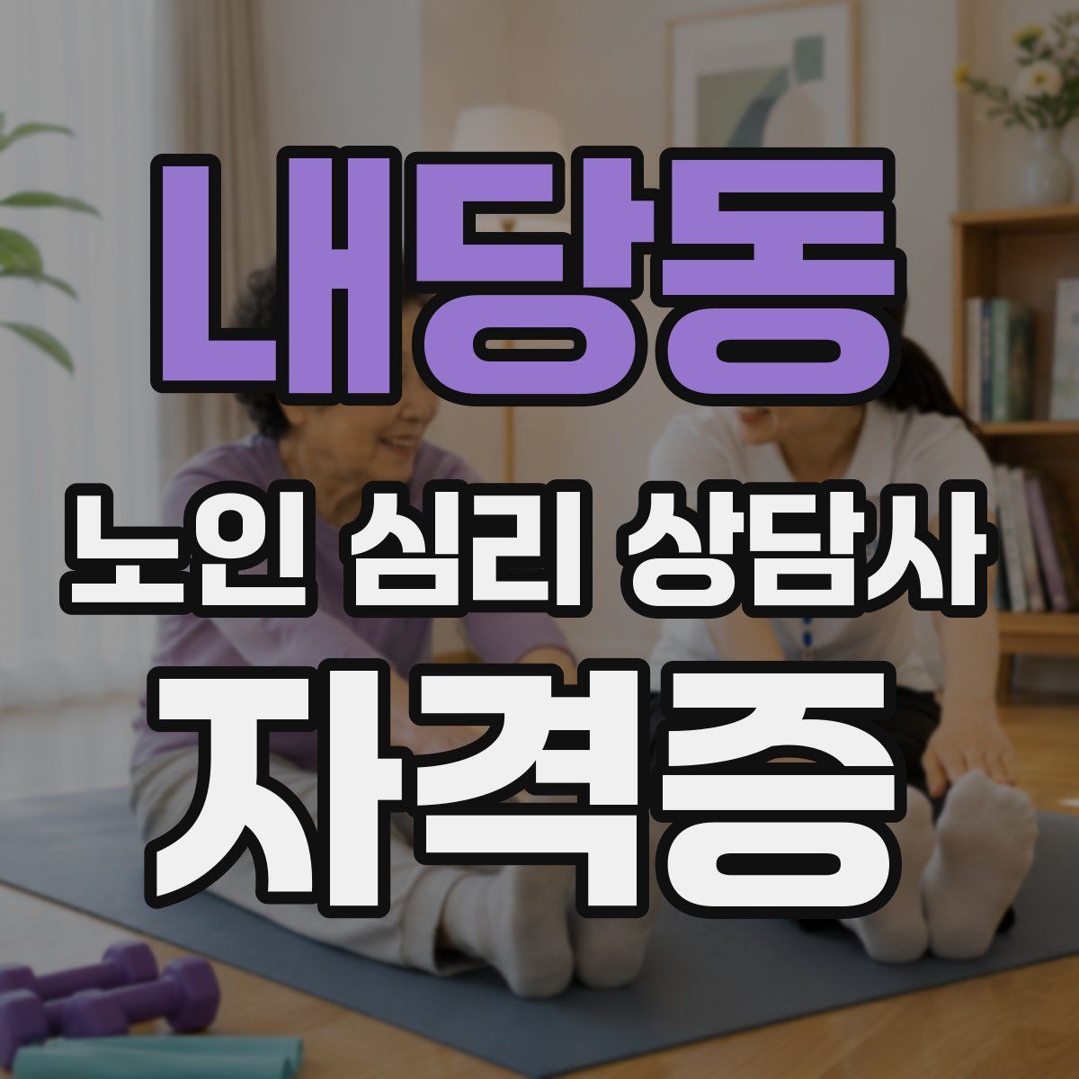 내당동 노인 심리 상담사 자격증