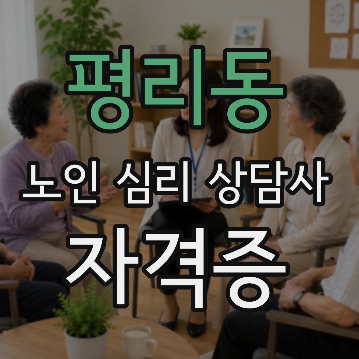 평리동 노인 심리 상담사 자격증