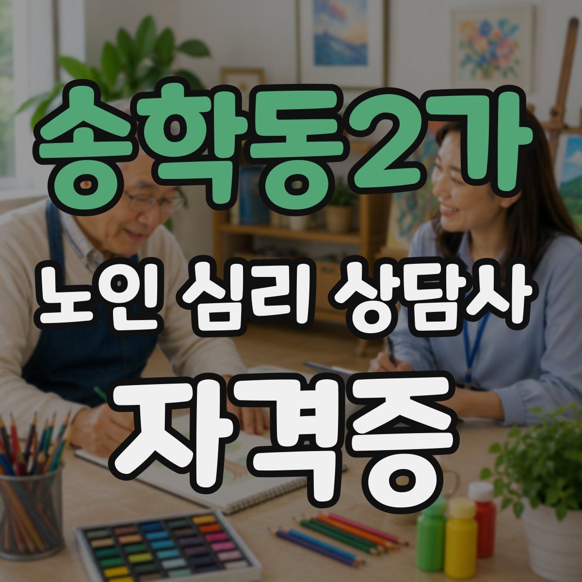 송학동2가 노인 심리 상담사 자격증