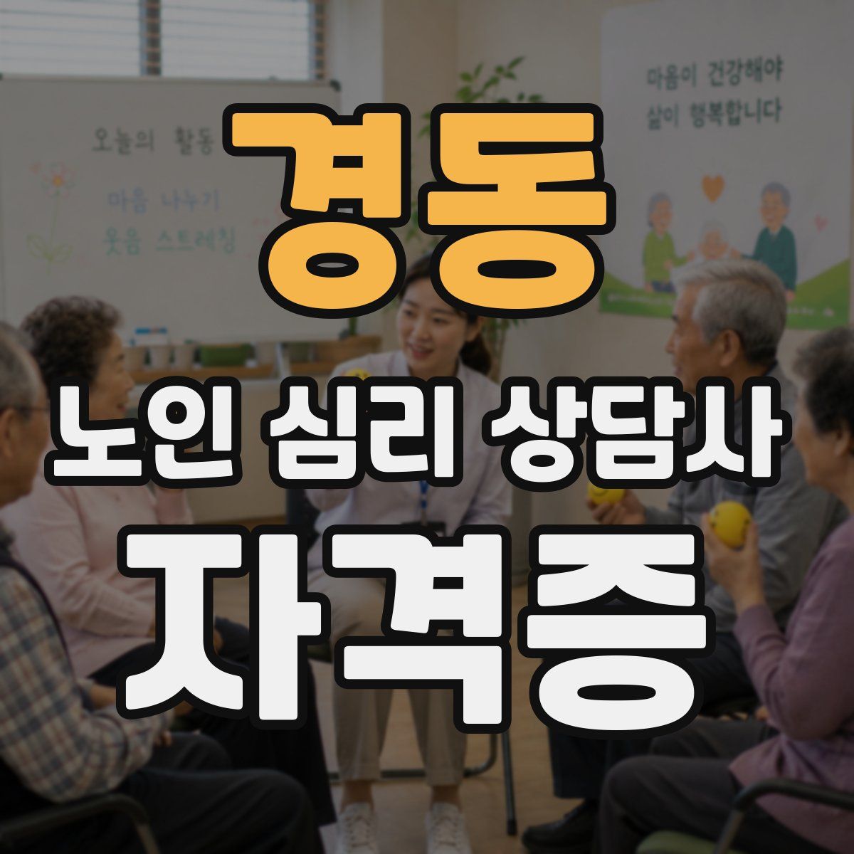 경동 노인 심리 상담사 자격증