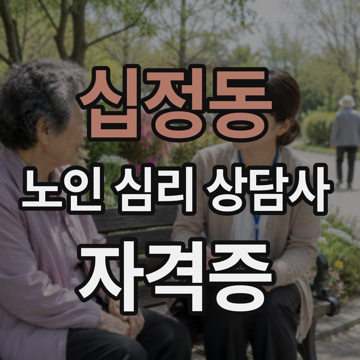 십정동 노인 심리 상담사 자격증