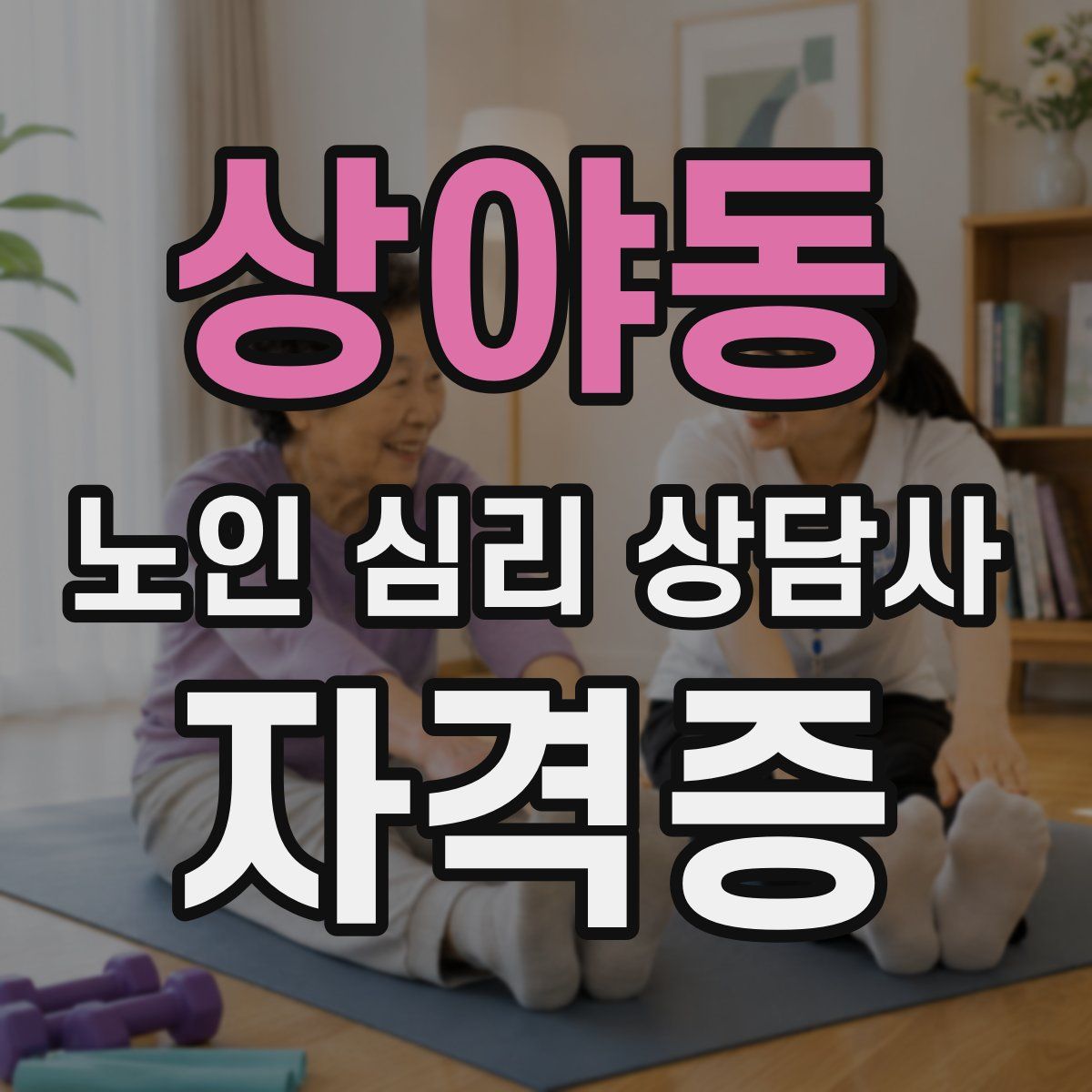 상야동 노인 심리 상담사 자격증