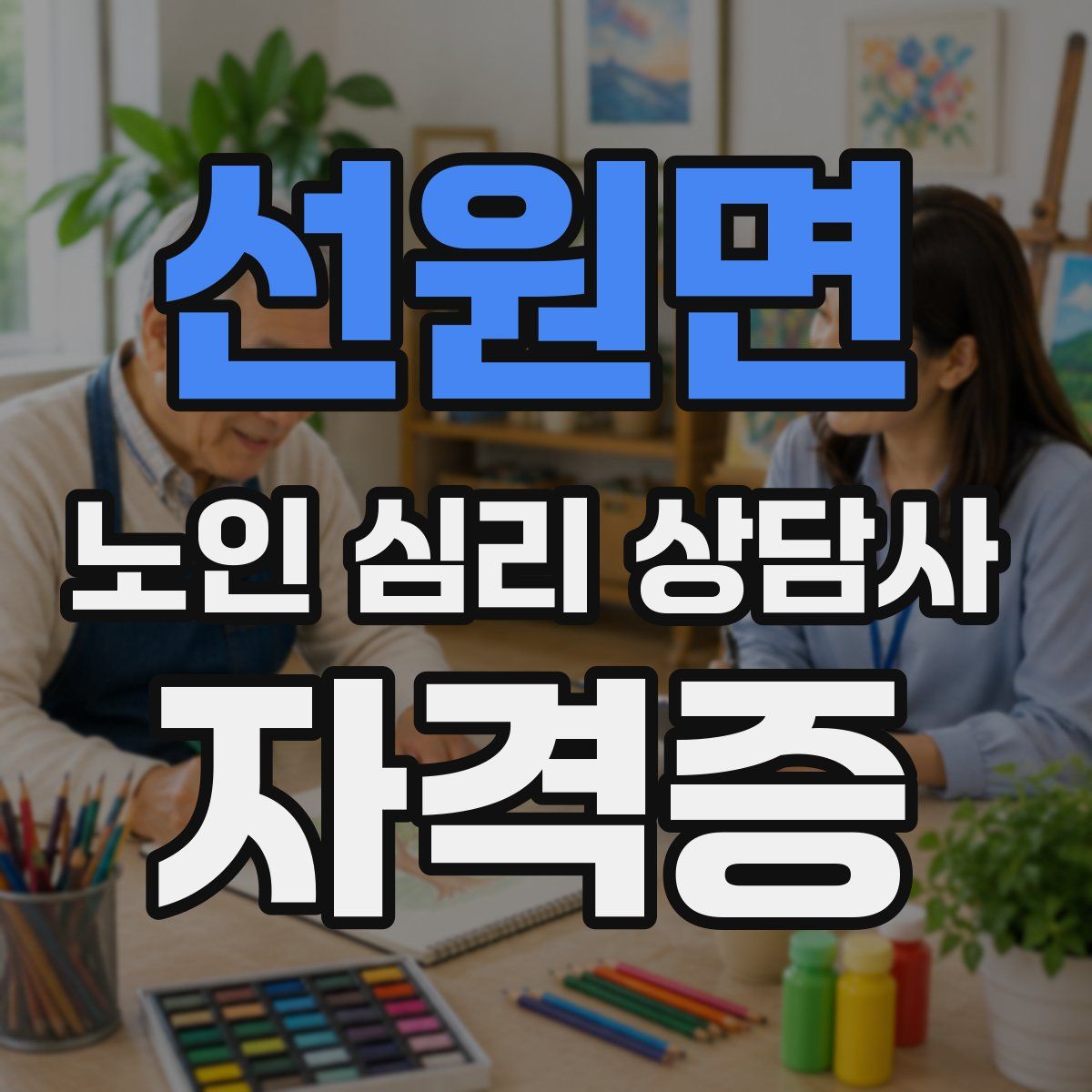 선원면 노인 심리 상담사 자격증