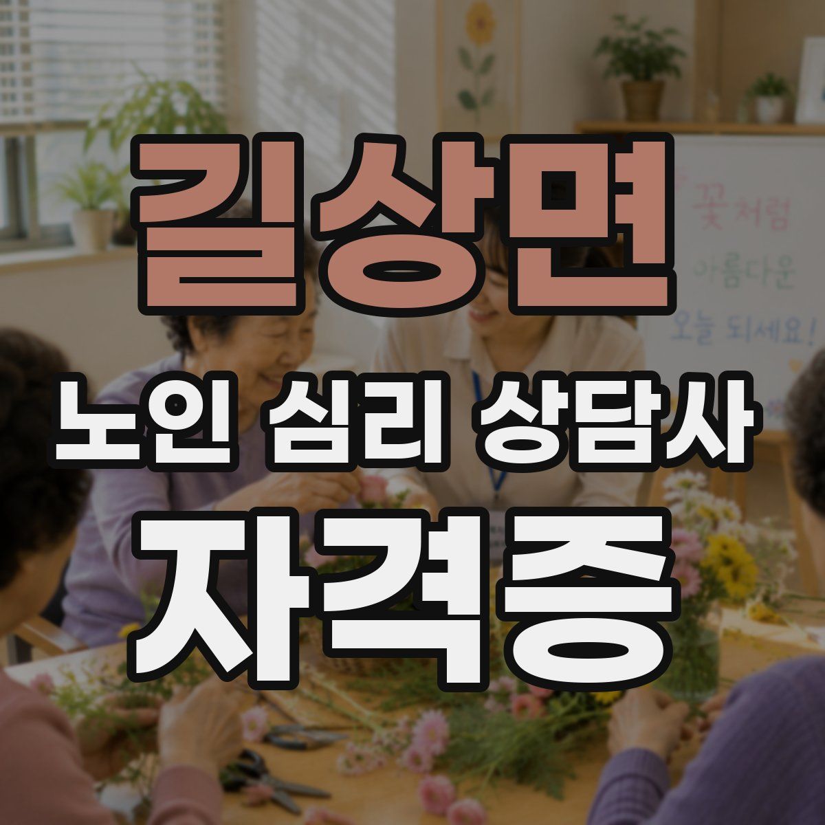 길상면 노인 심리 상담사 자격증