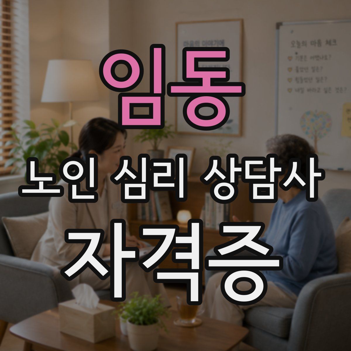 임동 노인 심리 상담사 자격증