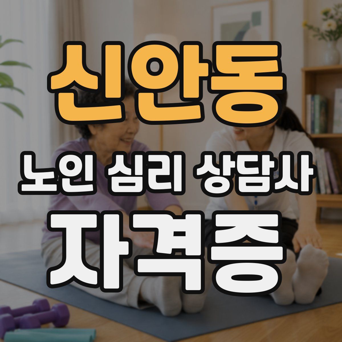 신안동 노인 심리 상담사 자격증