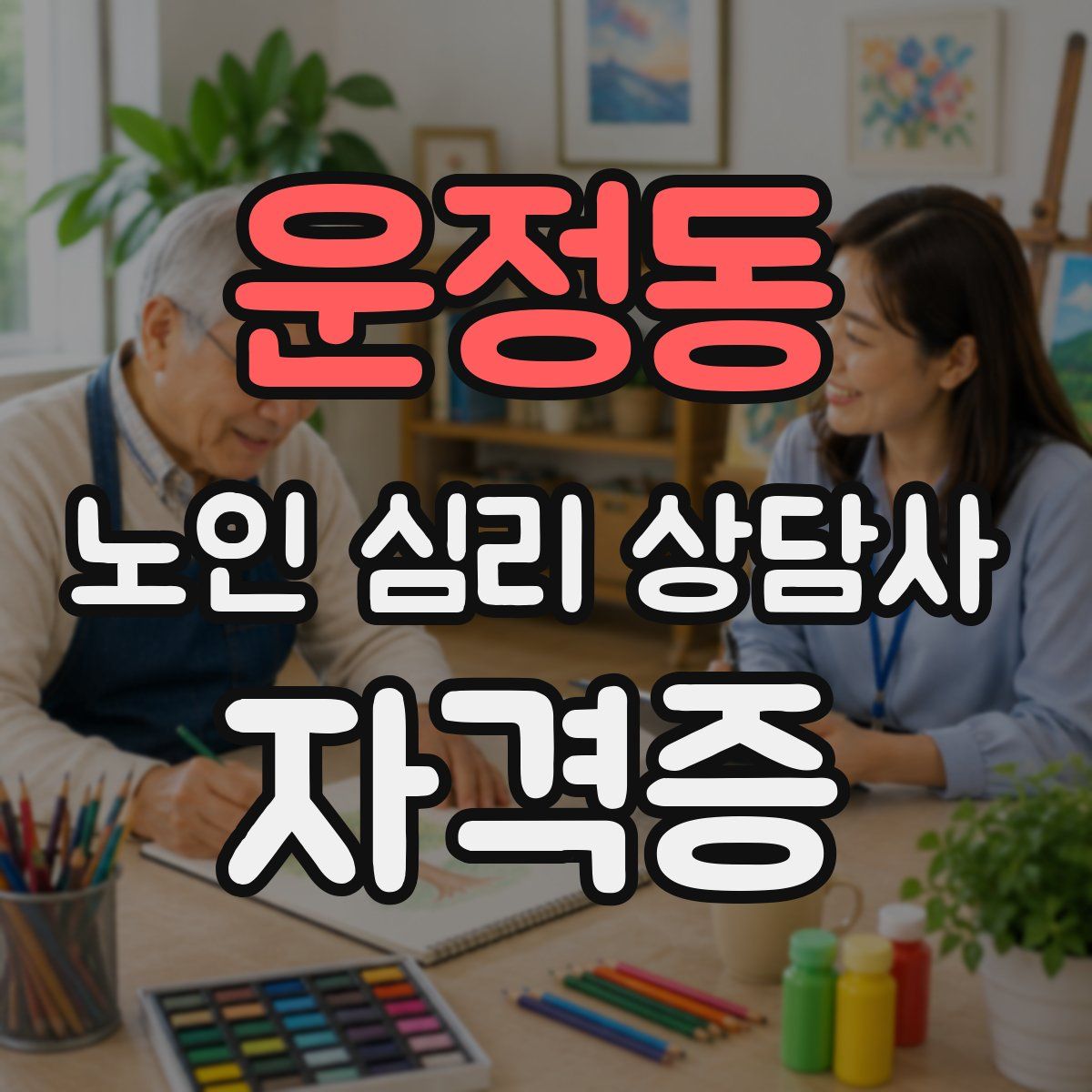 운정동 노인 심리 상담사 자격증