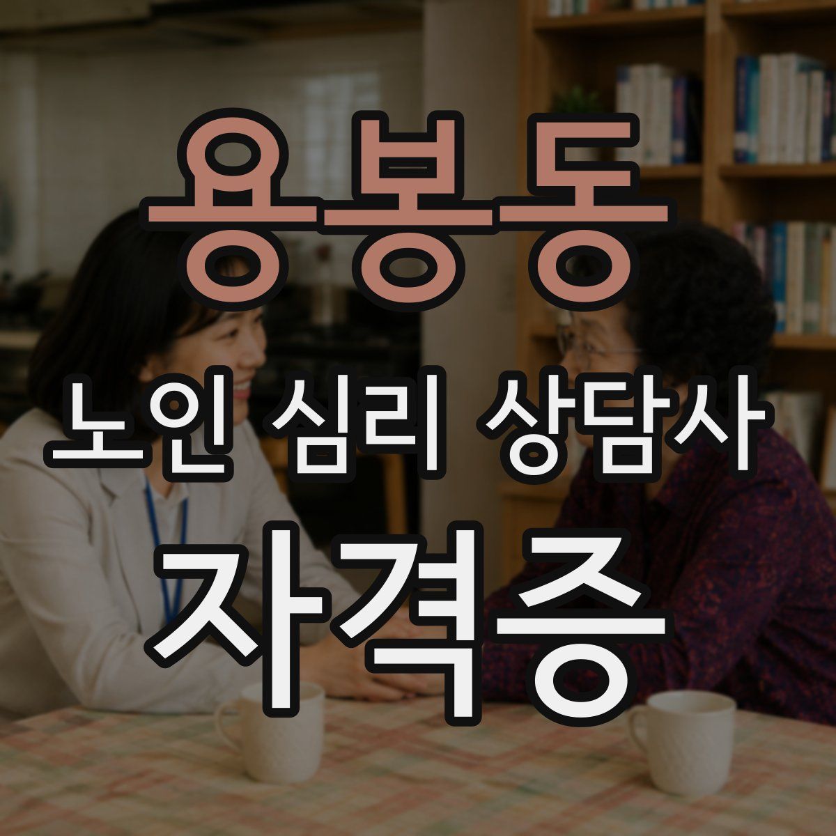 용봉동 노인 심리 상담사 자격증