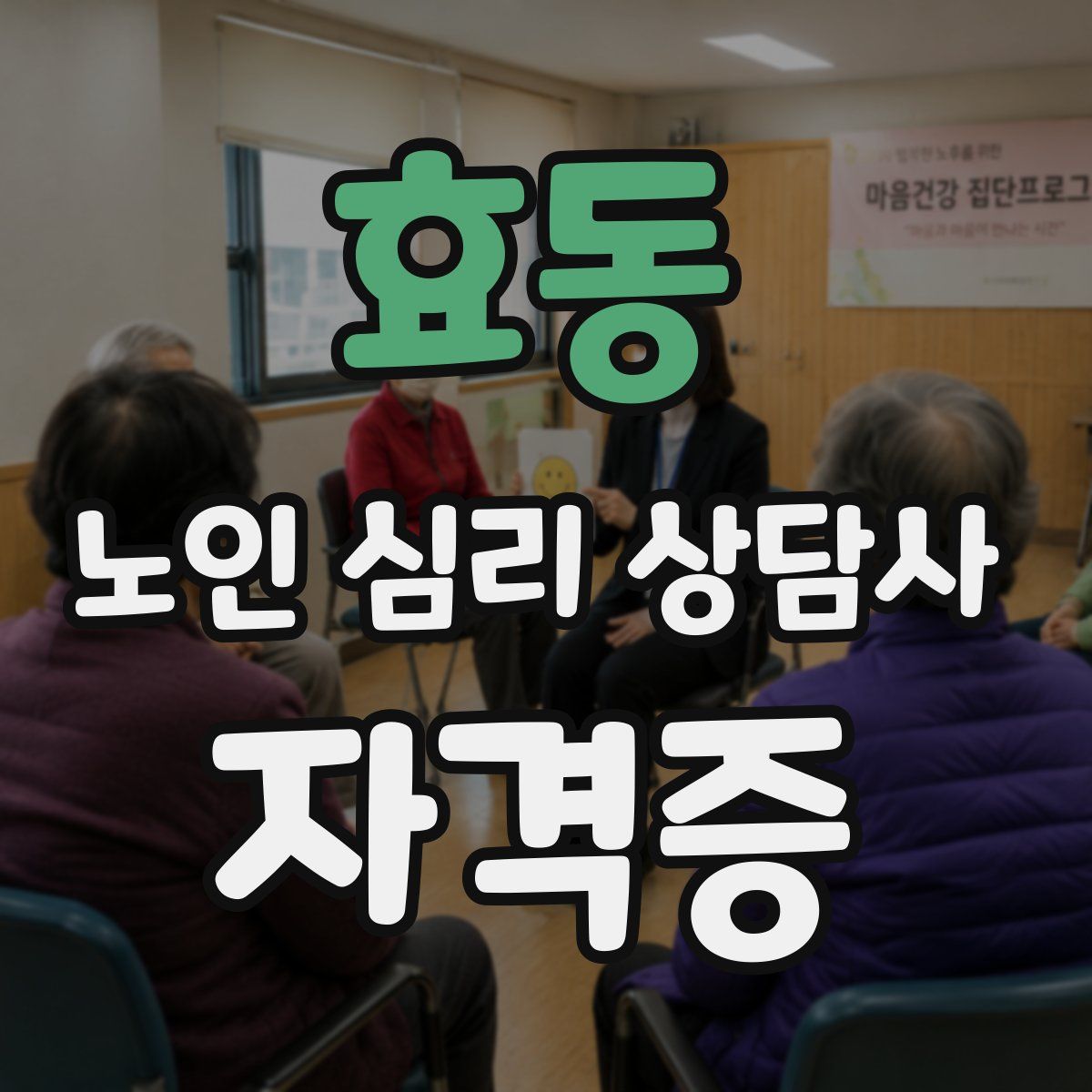 효동 노인 심리 상담사 자격증
