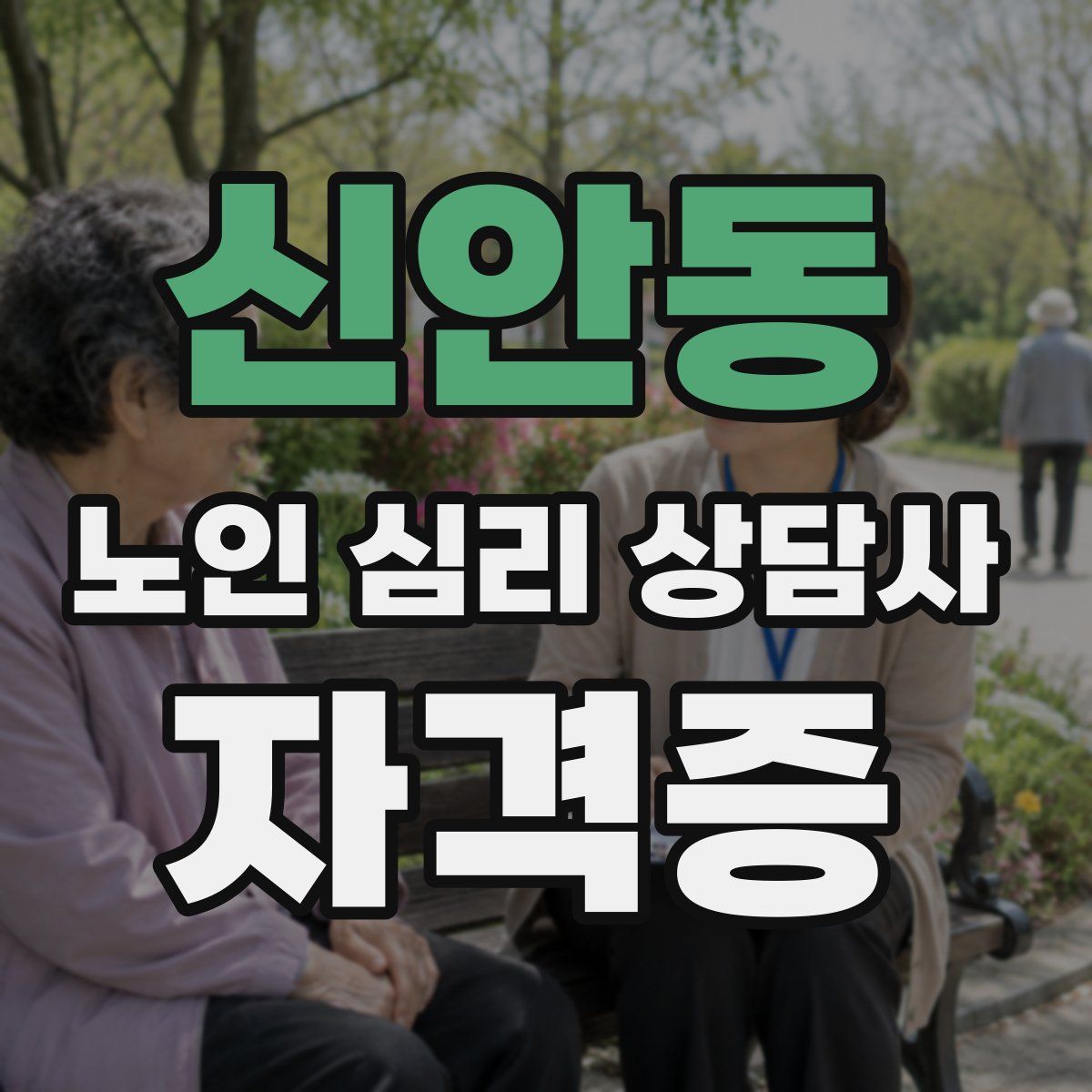 신안동 노인 심리 상담사 자격증