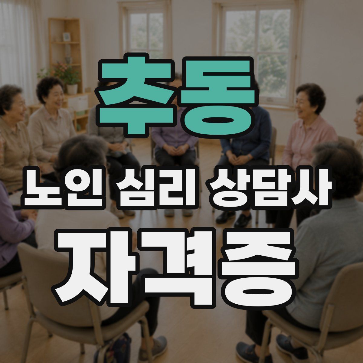 추동 노인 심리 상담사 자격증