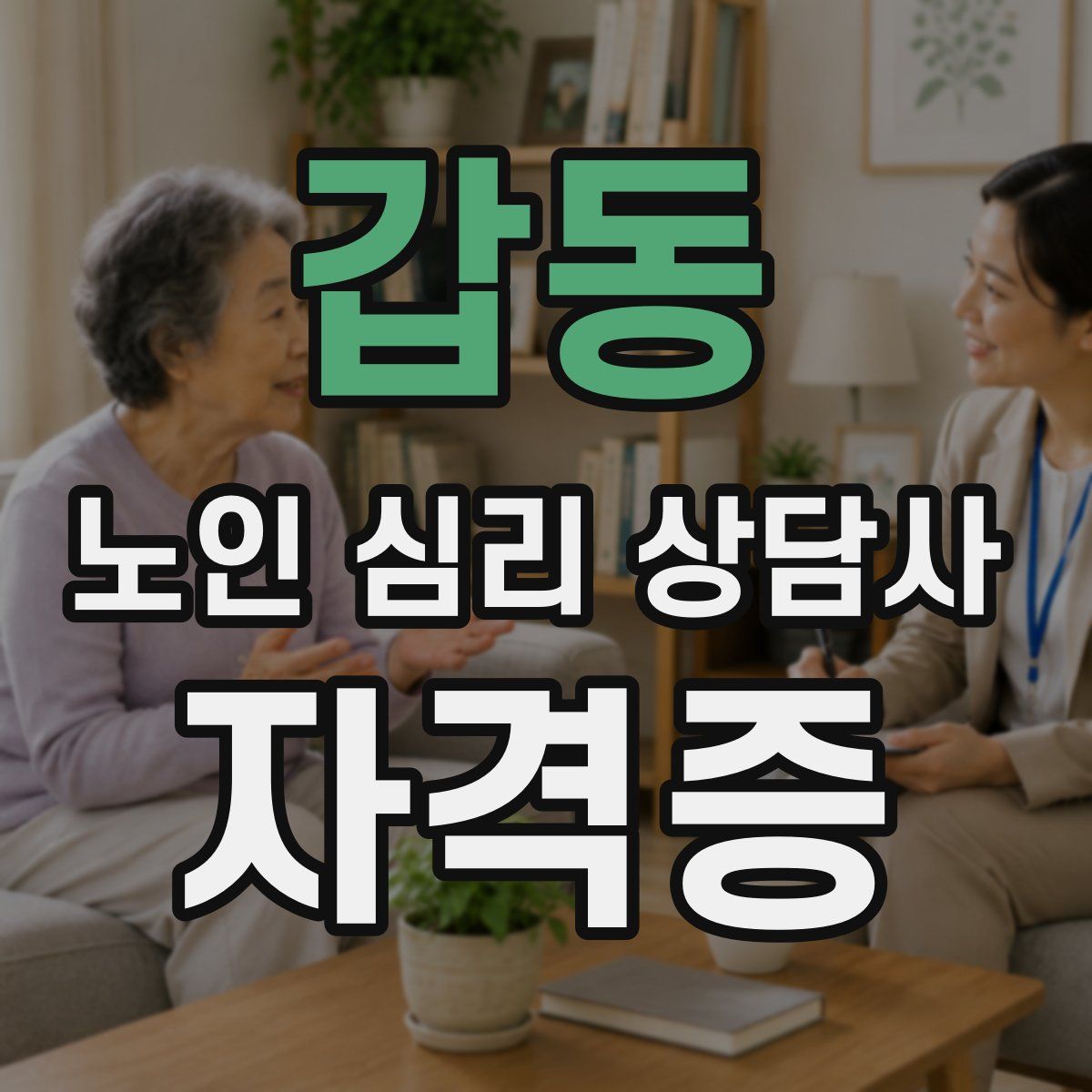 갑동 노인 심리 상담사 자격증