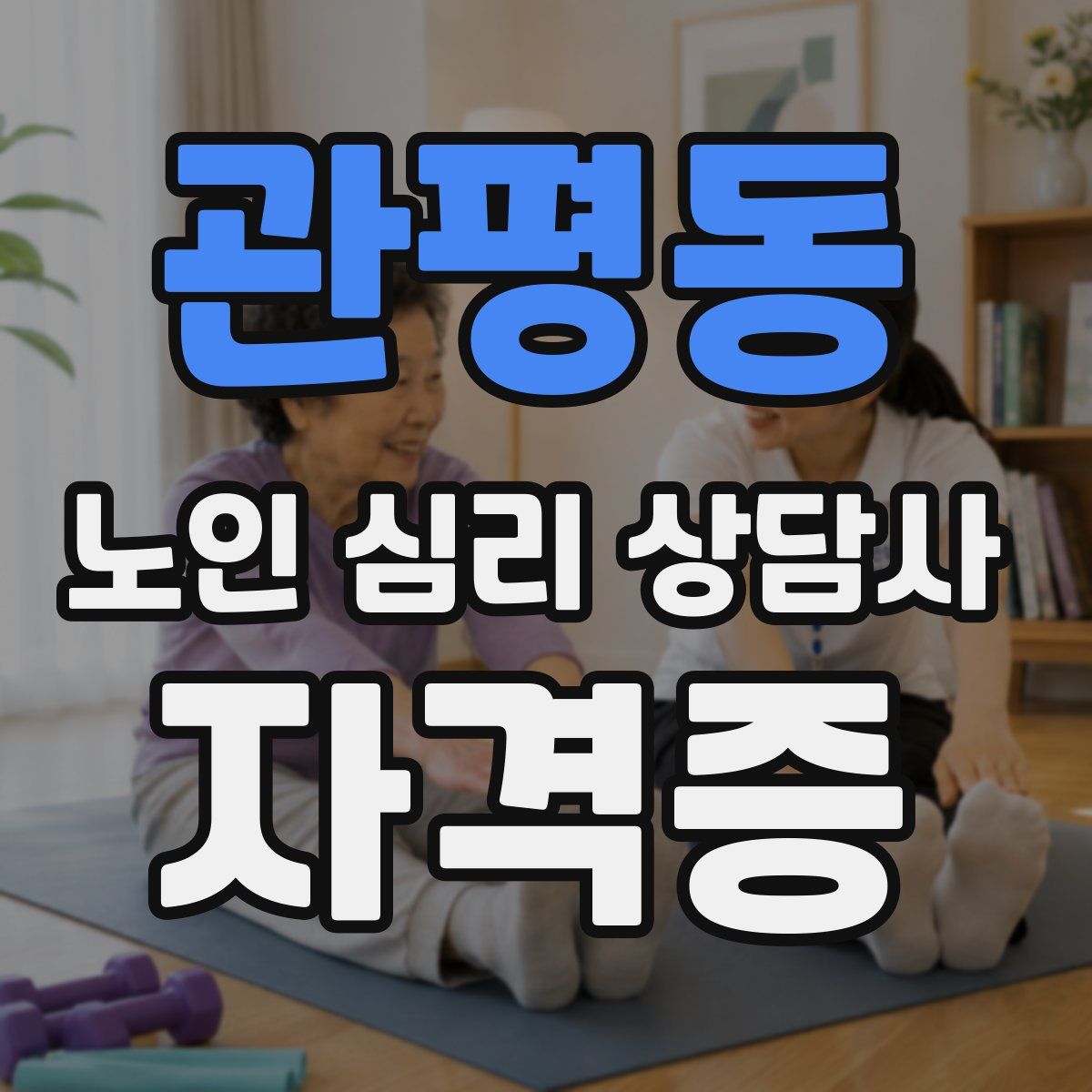 관평동 노인 심리 상담사 자격증