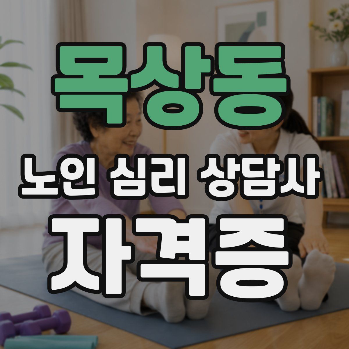 목상동 노인 심리 상담사 자격증