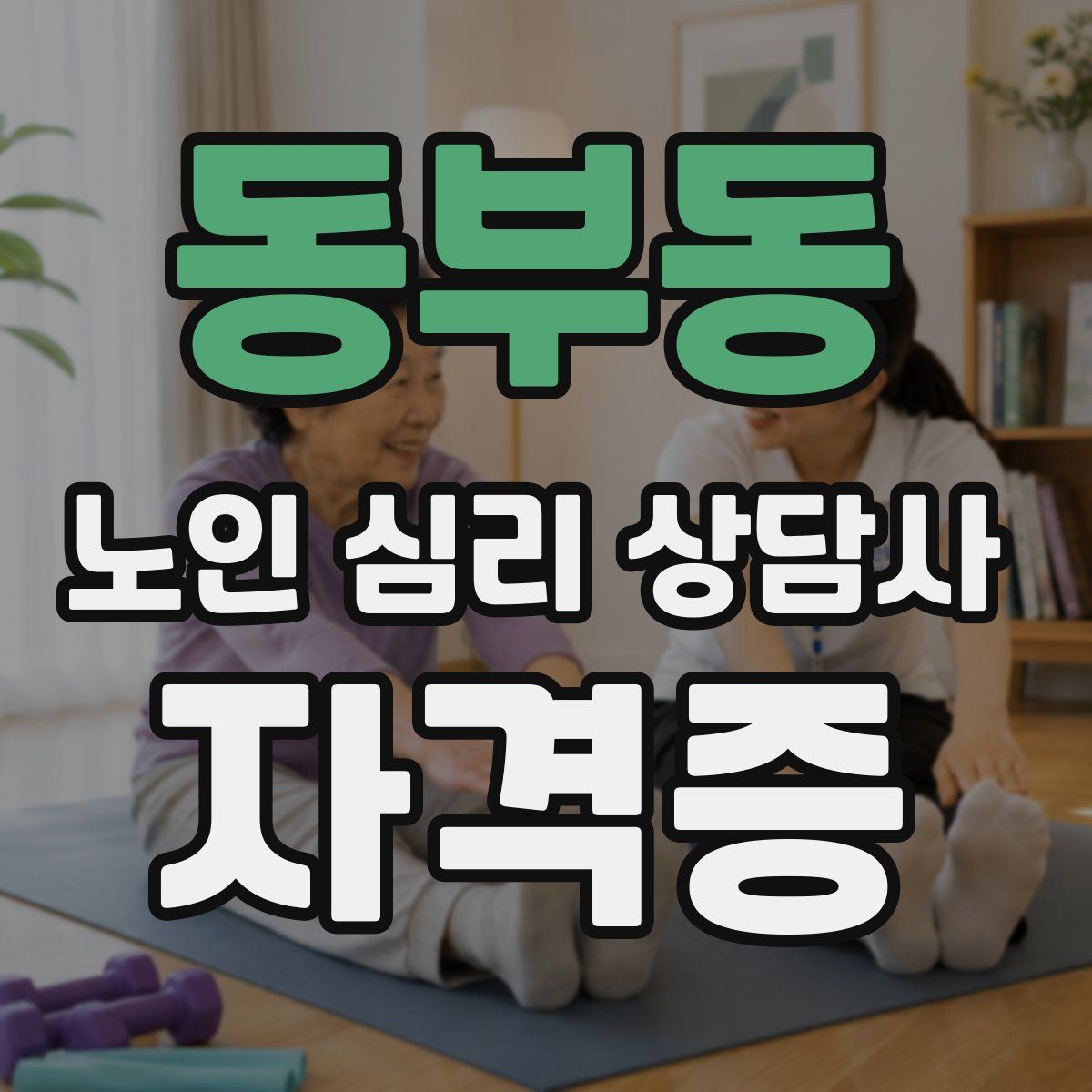 동부동 노인 심리 상담사 자격증