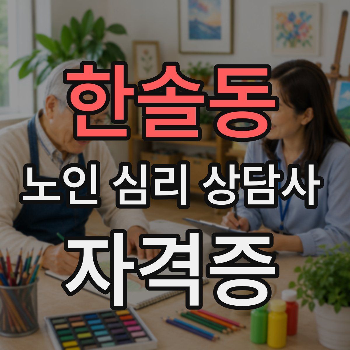한솔동 노인 심리 상담사 자격증