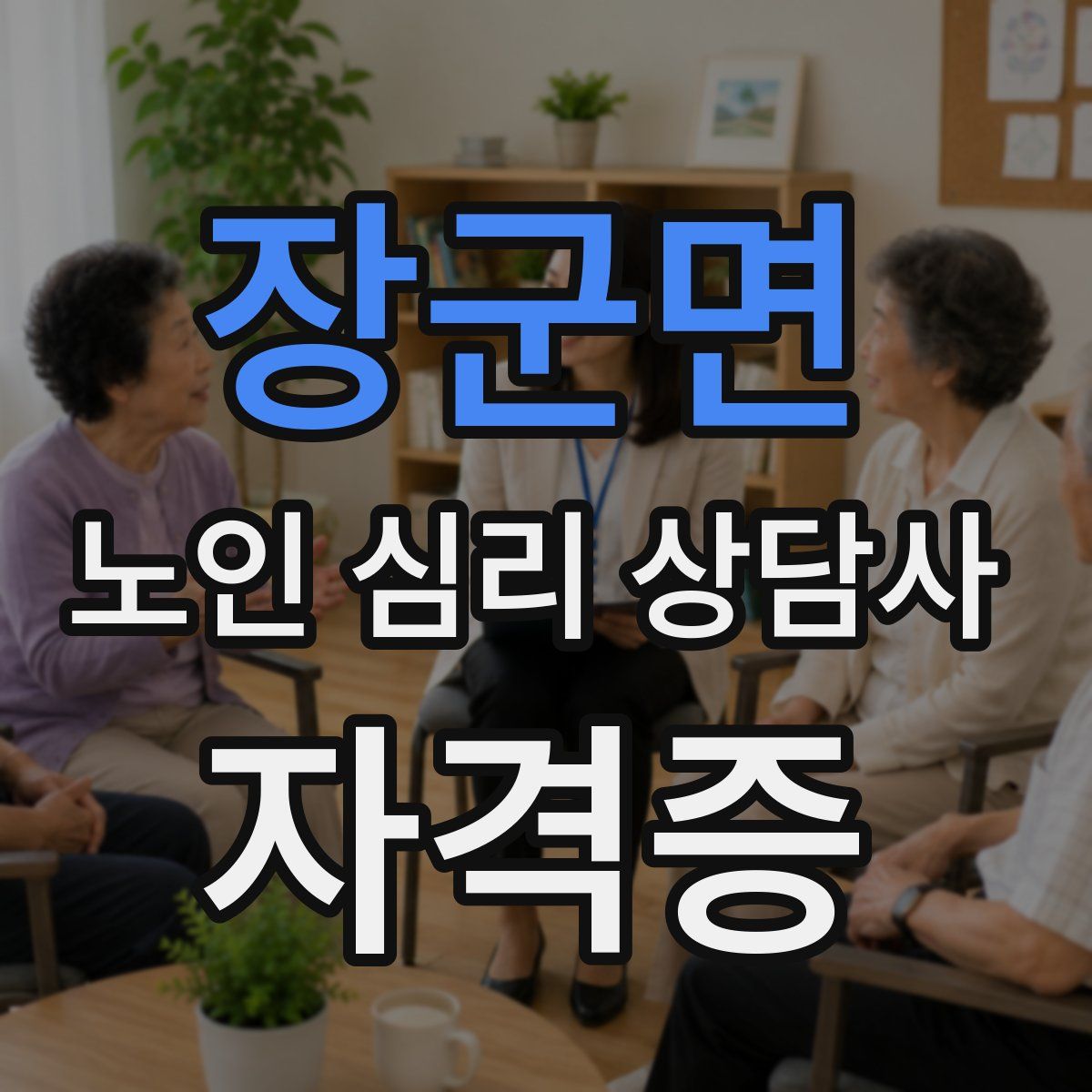 장군면 노인 심리 상담사 자격증