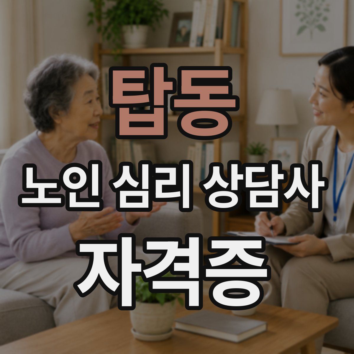 탑동 노인 심리 상담사 자격증