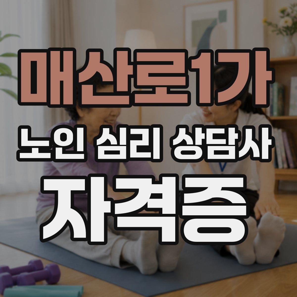 매산로1가 노인 심리 상담사 자격증