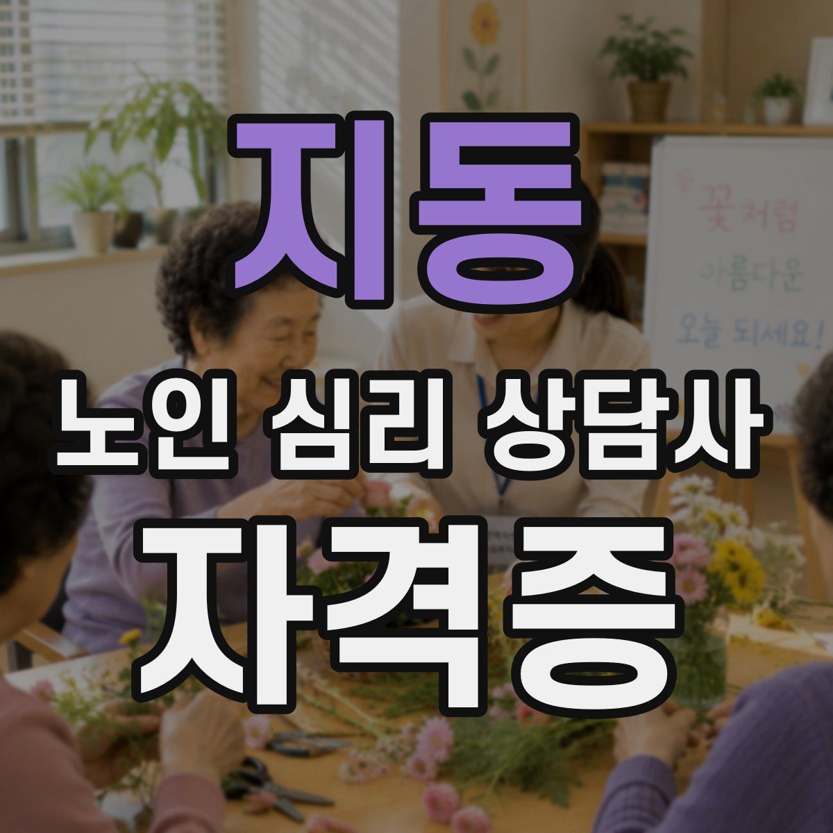 지동 노인 심리 상담사 자격증